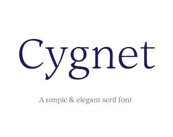 Cygnet Serif Font, commercial use font, light serif  font, full font, logo font, invitation font, template font