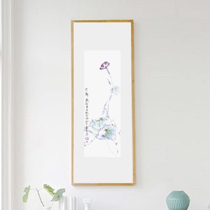 Morning glory chinese painting painting office and home decor wall art