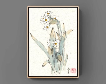 Narcissus Malerei Etsy