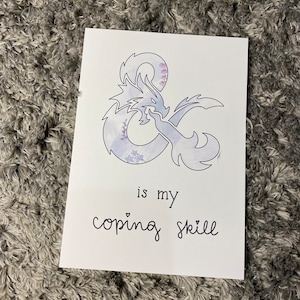 Dungeons & Dragons Coping Skill Art Print