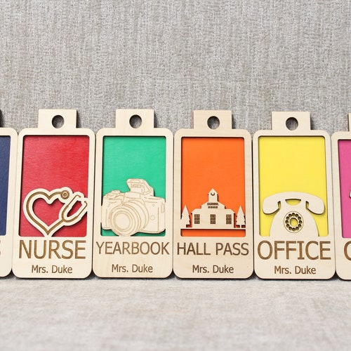 Personalized Hall Passes for Teachers & Classrooms - Etsy