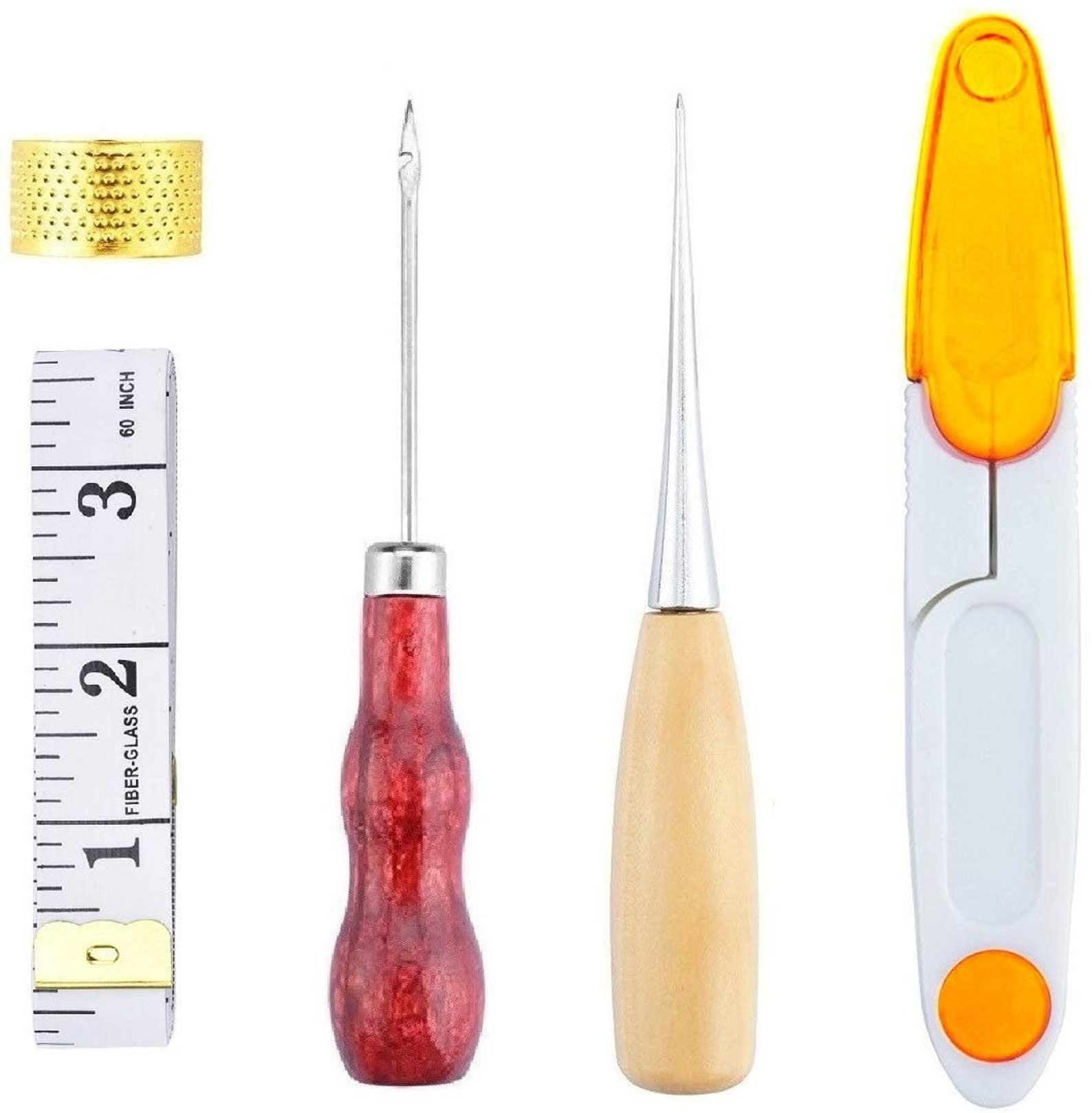 18 Pieces Leather Hand Sewing Tools Leather Craft Sewing Kit Etsy