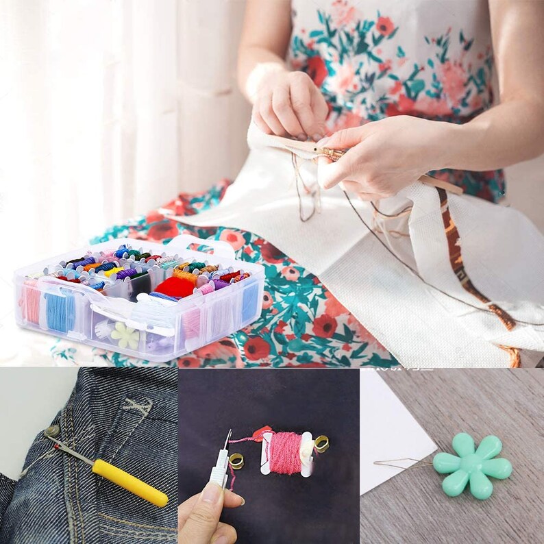 Cross Stitch Tool Kits Embroidery Floss Cross Stitch Threads Etsy