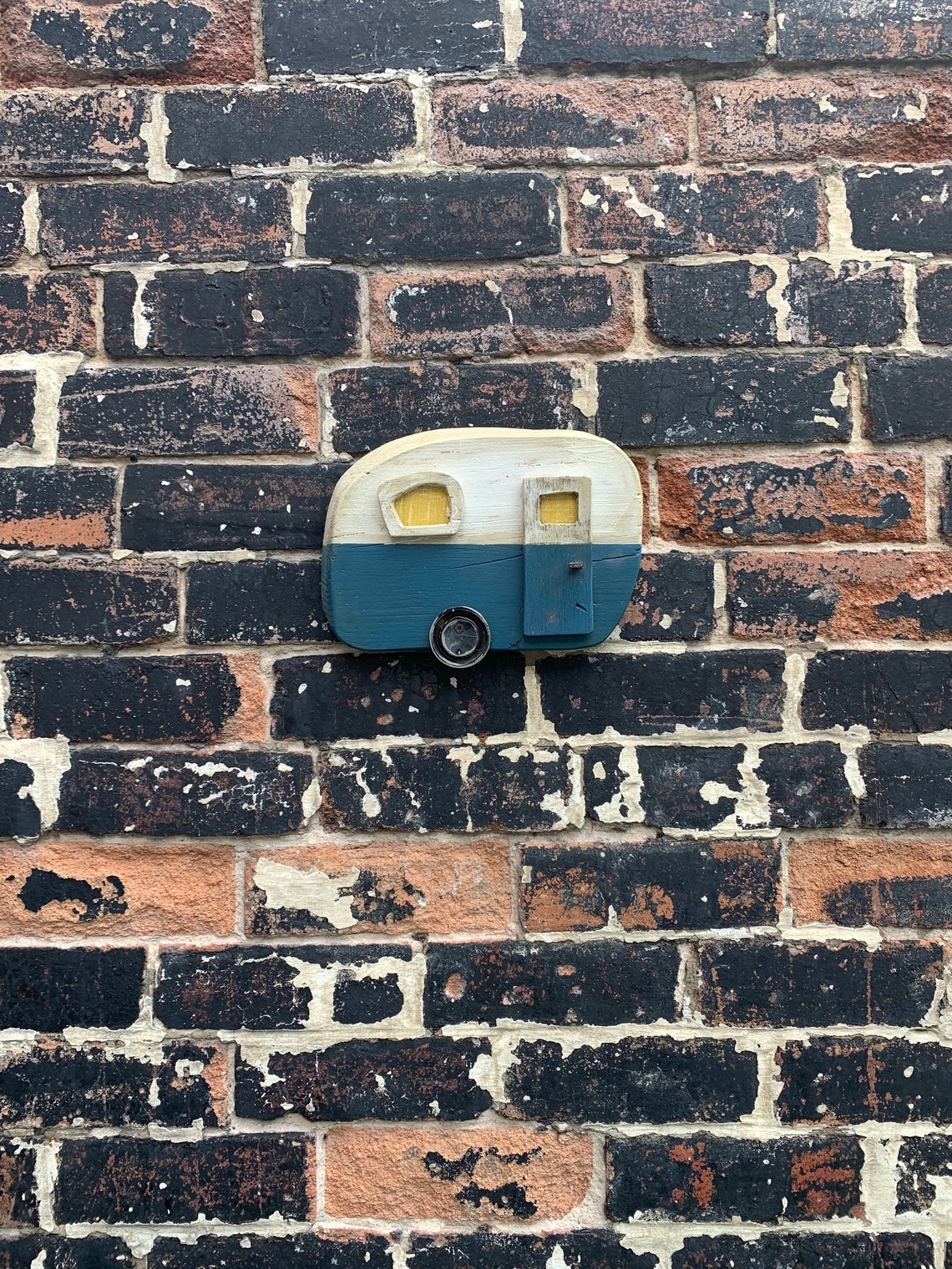 Reclaimed Wood Caravan Wall Art, Wall Mountable Caravan, Wall Art