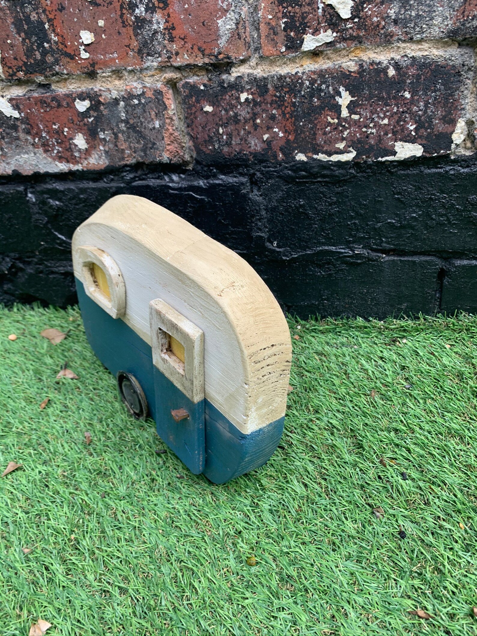 Reclaimed Wood Caravan Wall Art, Wall Mountable Caravan, Wall Art