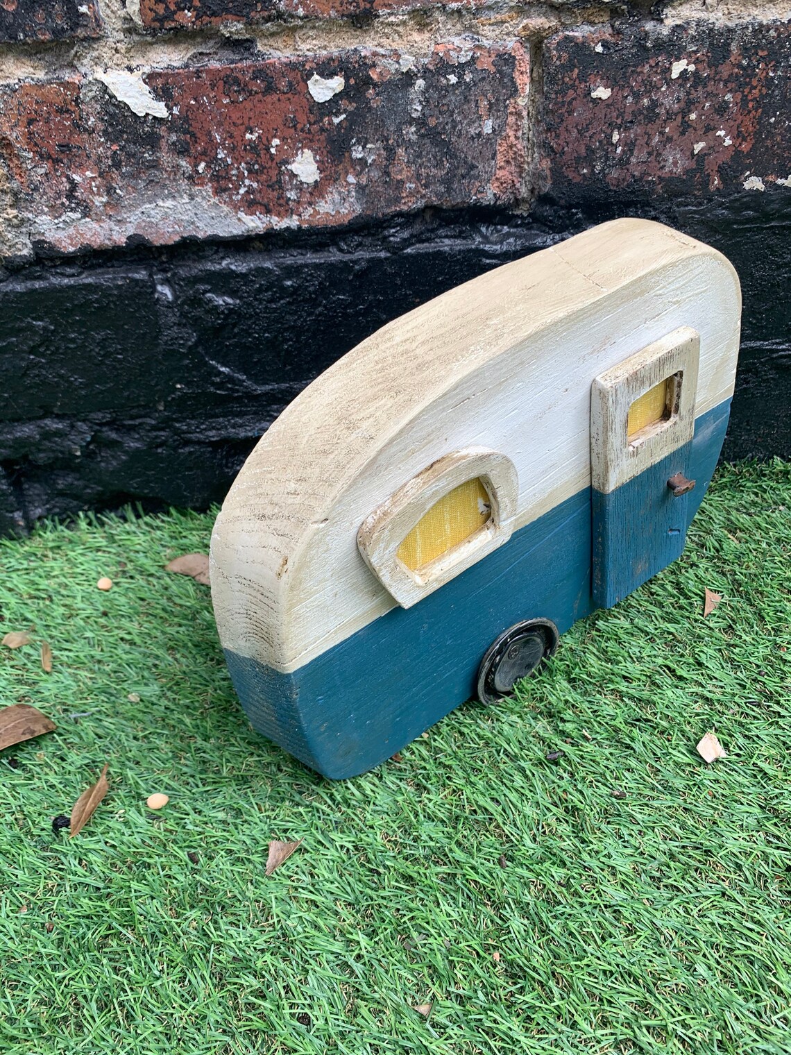 Reclaimed Wood Caravan Wall Art, Wall Mountable Caravan, Wall Art