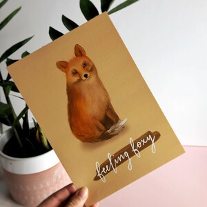 Feeling Foxy Imprimer | Fox Art Print