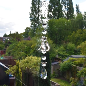Fox theme crystal glass sun / light catcher SUNCATCHER HANDMADE (*)