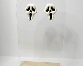 Halloween Earrings | Ghost Mask | Horror | Villain |