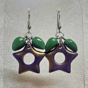 Stardrop Earrings | Stardew Valley Earrings | Video Game Earrings| Purple and Orange | Gamer Girl Earrings | Cosy Gamer Earrings bild 4
