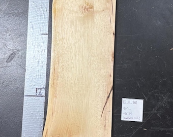 Hickory Live Edge Shelf | Handmade Decor