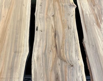 Hickory Live Edge Board: Kiln Dried