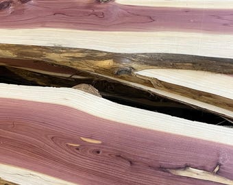 Eastern Red Cedar Live Edge Board | Kiln Dried | Planed