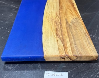 Finished American Holly River Board | Sapphire Epoxy