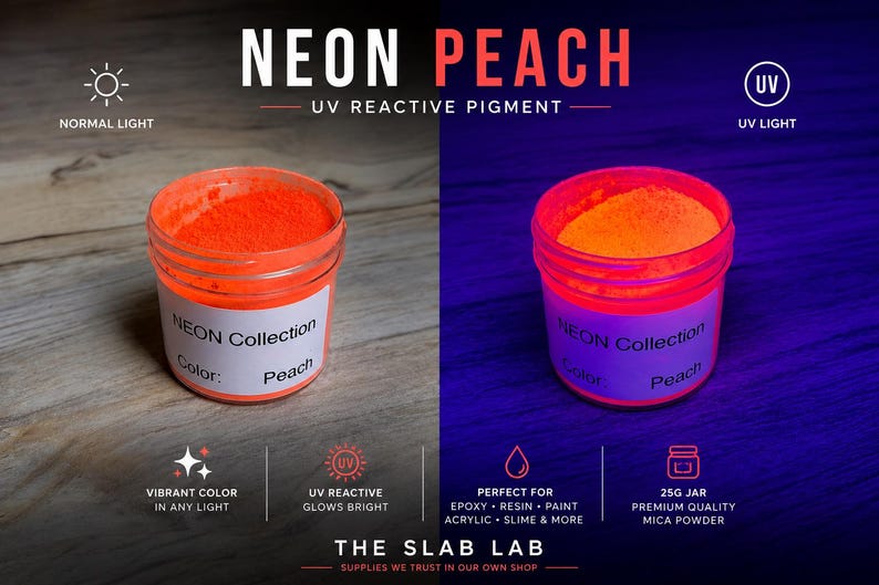 NEON Collection | UV Fluorescent | Mica Powder Pigment Set afbeelding 6