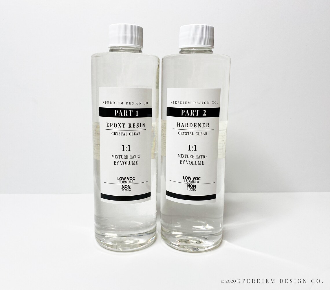 Crystal Clear Epoxy Resin Hardener 11 Mixing Ratio Etsy