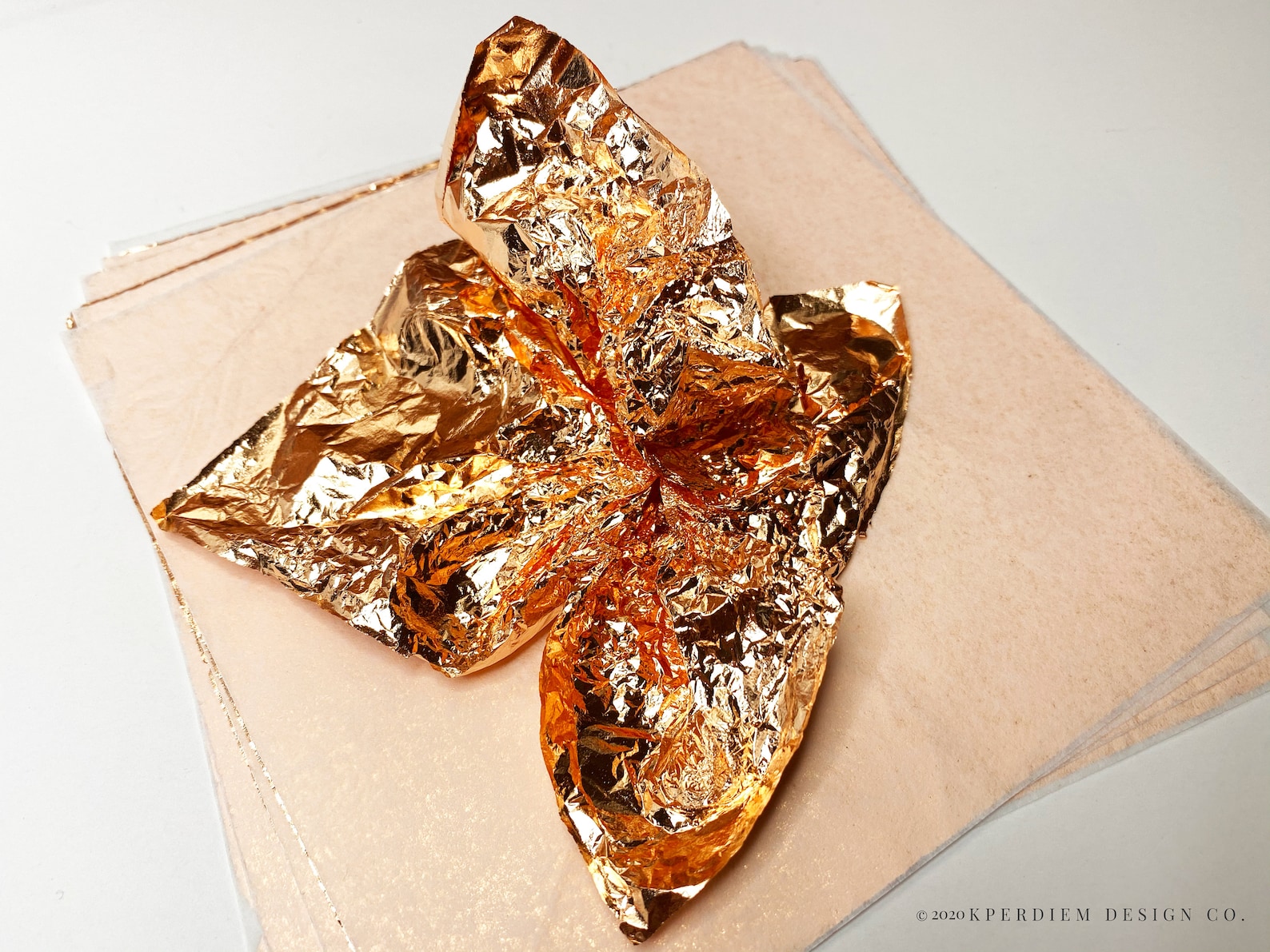 100 Rose Gold Leaf Flake Composition Gilding Leaf Sheets in Etsy