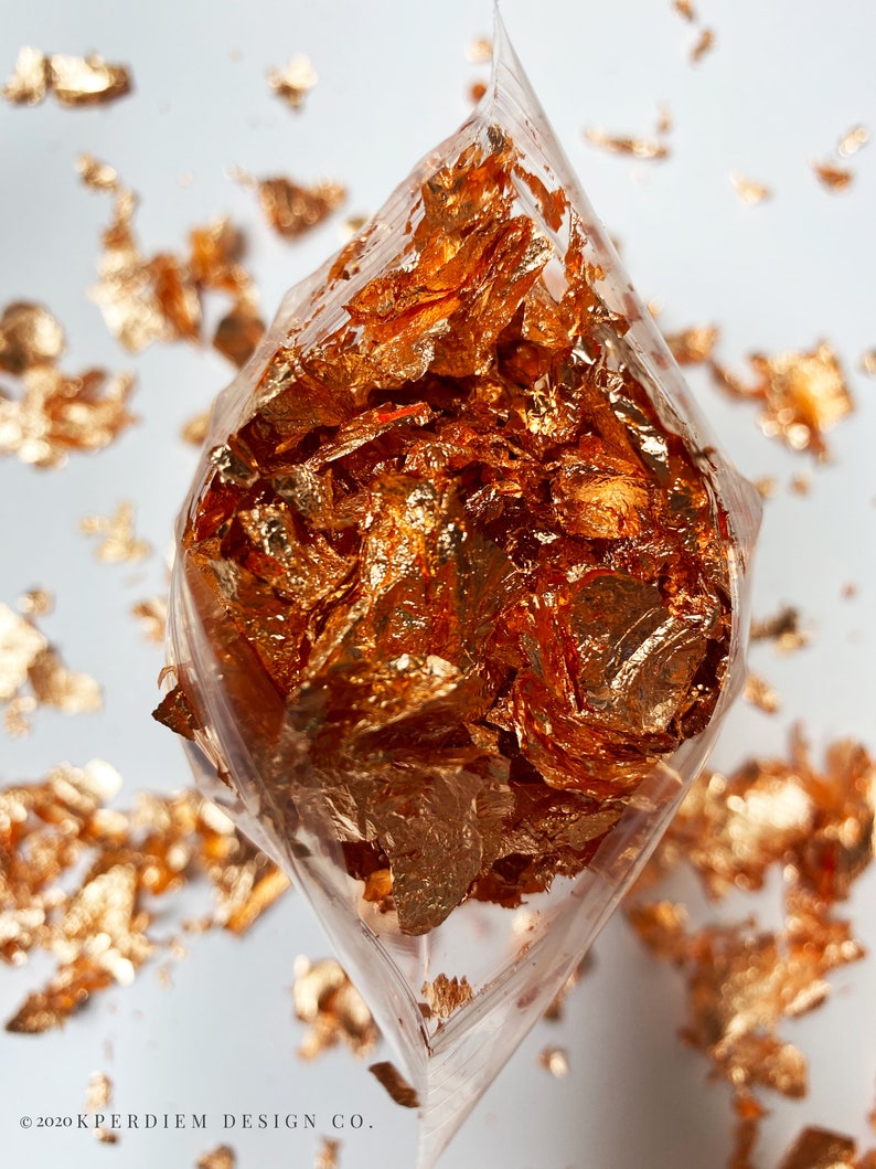 Gold Silver Rose Gold Leaf Gilding Flake Huge Beautiful Etsy