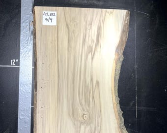 American Holly Live Edge Slab | 1.25" Thick | Kiln Dried And Flattened | Ships FREE | AH012