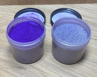 Purple Trio Mica Powder Bundle | Amethyst, Violet & Wisteria | Epoxy Resin Pigments