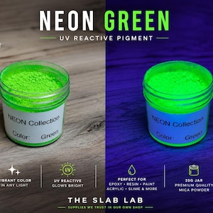 NEON Collection | UV Fluorescent | Mica Powder Pigment Set afbeelding 7