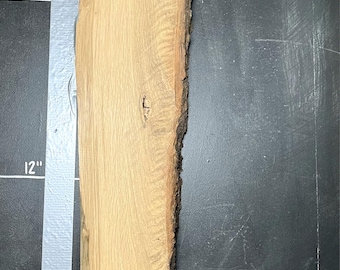 White Oak Live Edge Slab | 1.5" Thick | Kiln Dried And Flattened | Ships FREE | WO007