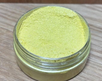 Butter Yellow | Soft Glow Collection | Shimmer Mica Pigment for Epoxy Resin