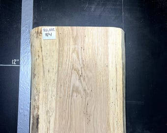 Red Oak Live Edge Slab | 2" Thick | Kiln Dried And Flattened | Ships FREE | RO002