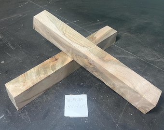 Kiln Dried Maple Turning Blanks | Set of Two | 1.5" x 1.5" x 14"