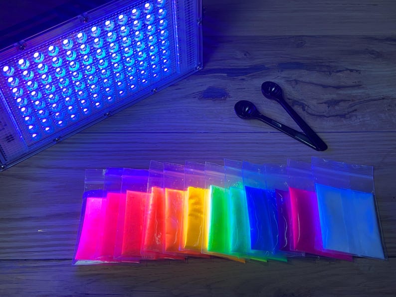 Neon Mica Powder Pigment Set – 12 Colors for Resin, Candle Making image 4
