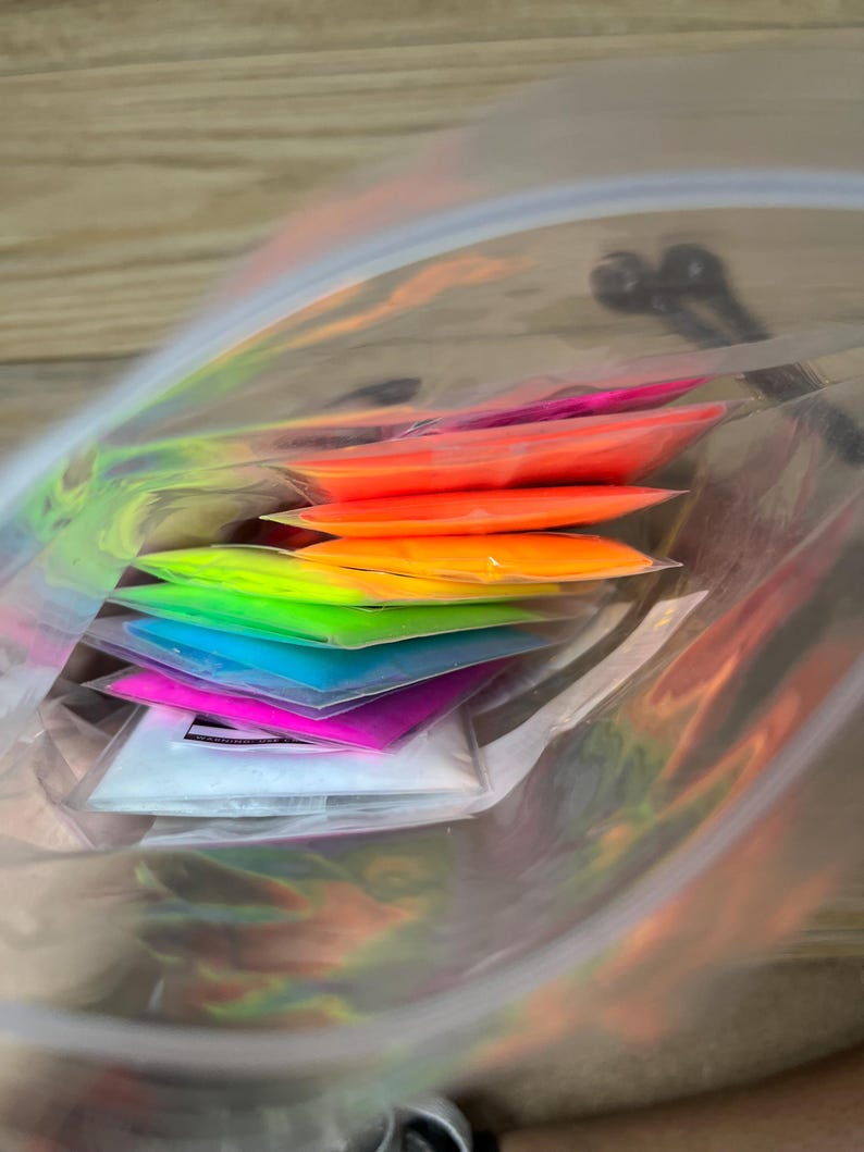 Neon Mica Powder Pigment Set – 12 Colors for Resin, Candle Making image 6