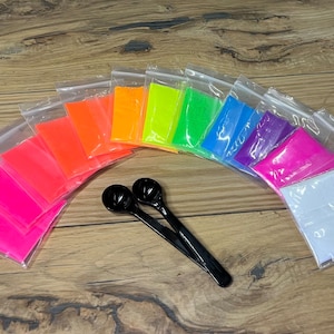 Neon Mica Powder Pigment Set – 12 Colors for Resin, Candle Making image 3