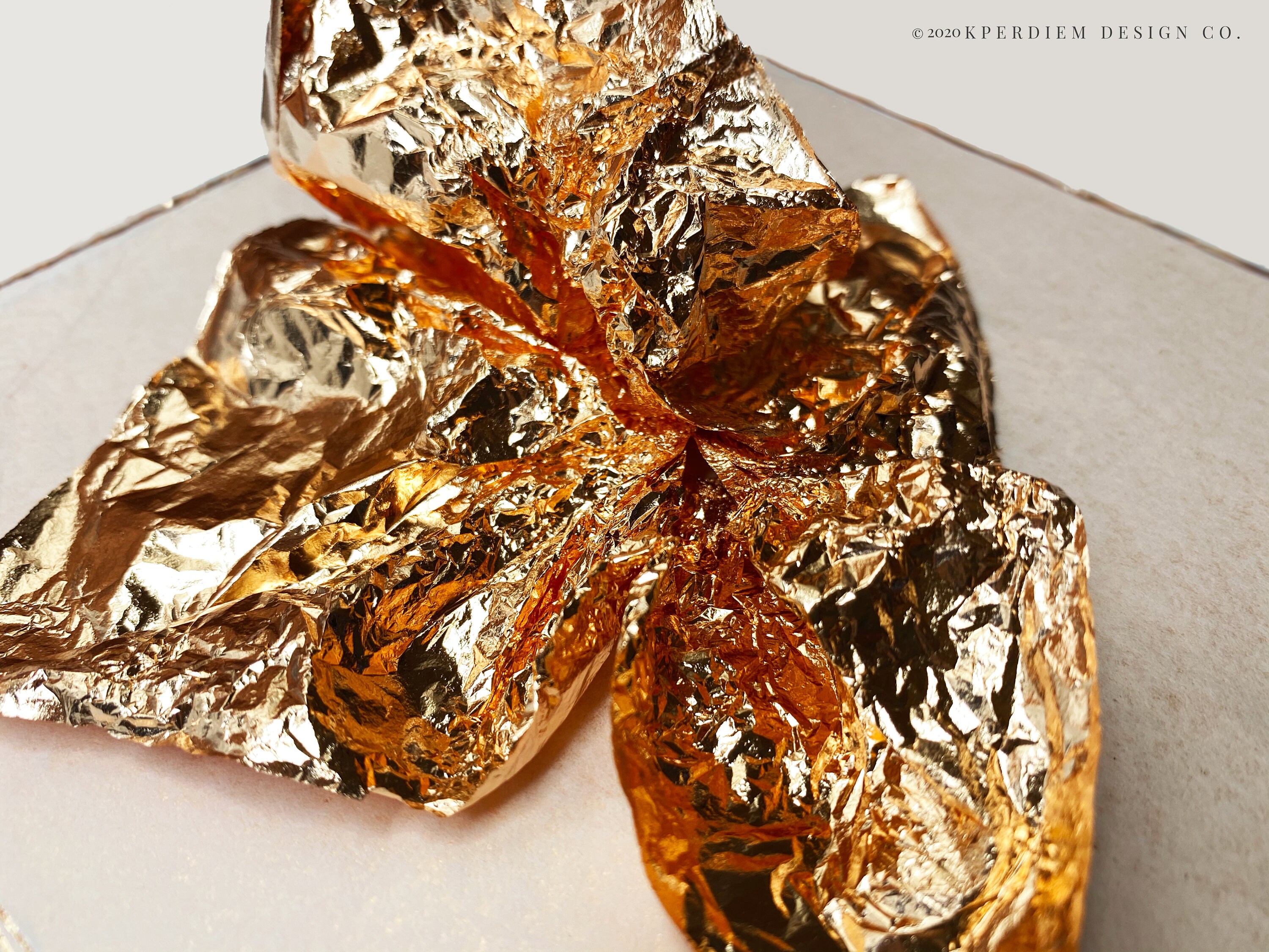 100 Rose Gold Leaf Flake Composition Gilding Leaf Sheets in Etsy