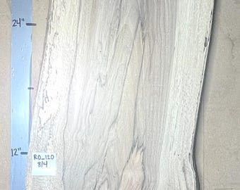 Red Oak Live Edge Slab | 2" Thick | Kiln Dried And Flattened | Ships FREE | RO120