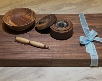 Black Walnut Butcher Block Style Cutting Boards | Fully Finished