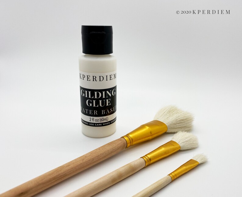 Water Based Gilding Glue White Dries Clear 2 FL OZ Etsy