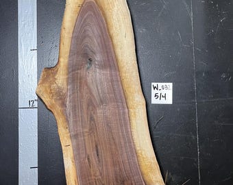 1.25" Thick Black Walnut Slab | W_032