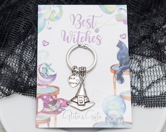 Witch Keyring, Witch Hat Charm, Spooky Best Friend Gift, Halloween 2026, Cauldron Bag Charm