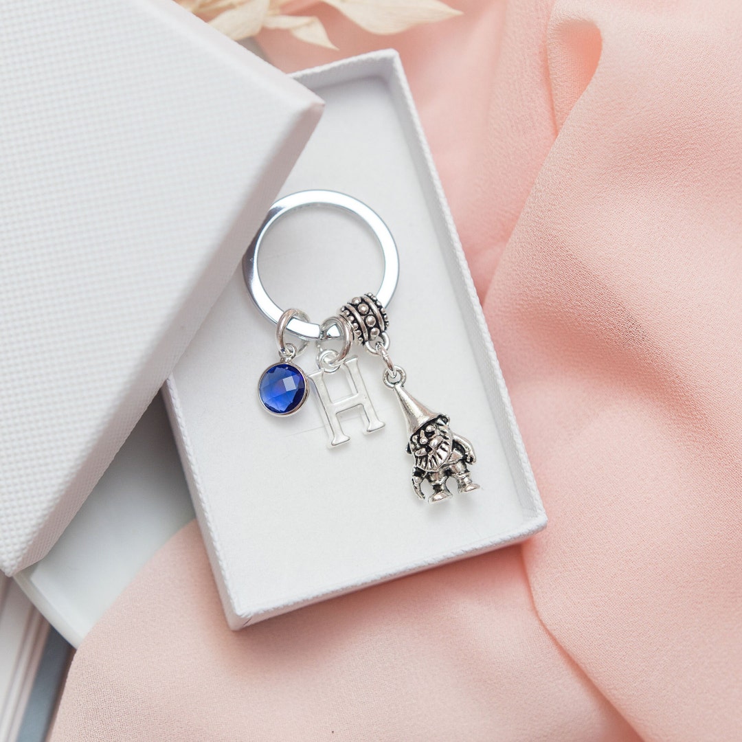 Gnome Keyring Personalised Gifts Garden Gnome Keychain Gonk Etsy