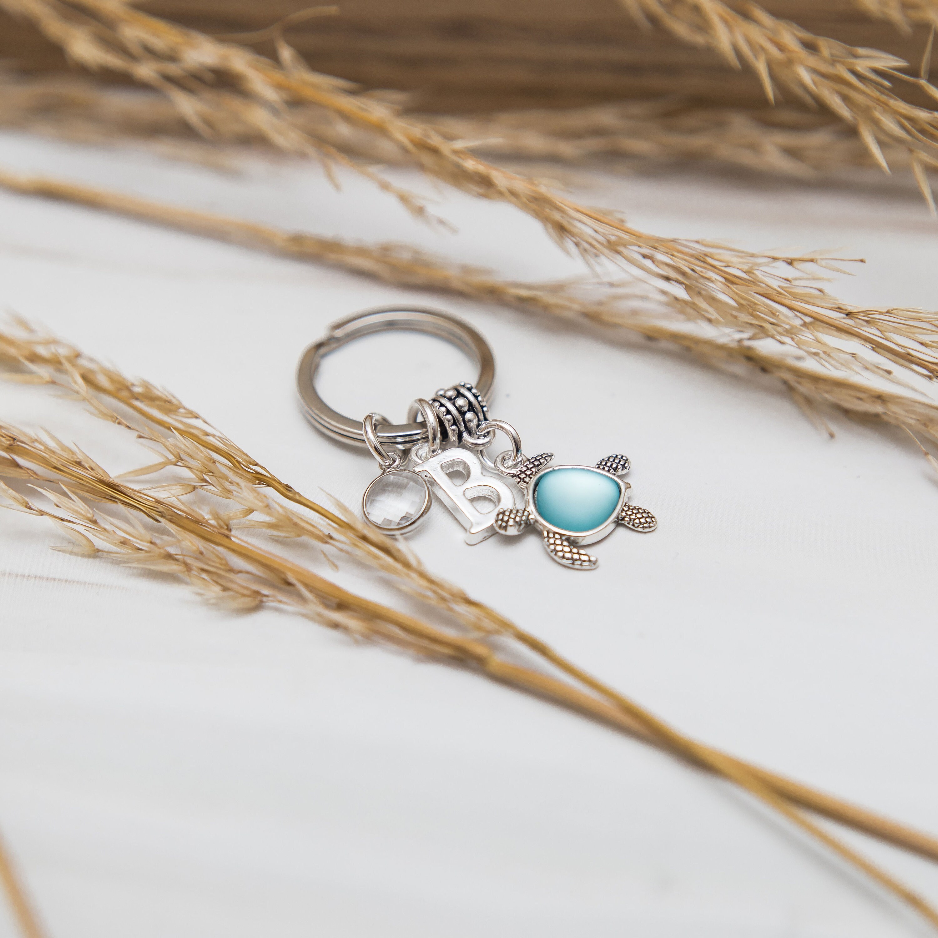 Turtle Keyring, Personalised Turtle Gifts, Blue Sea Keychain, Gifts for ...