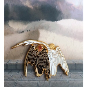 Good Omens enamel pin