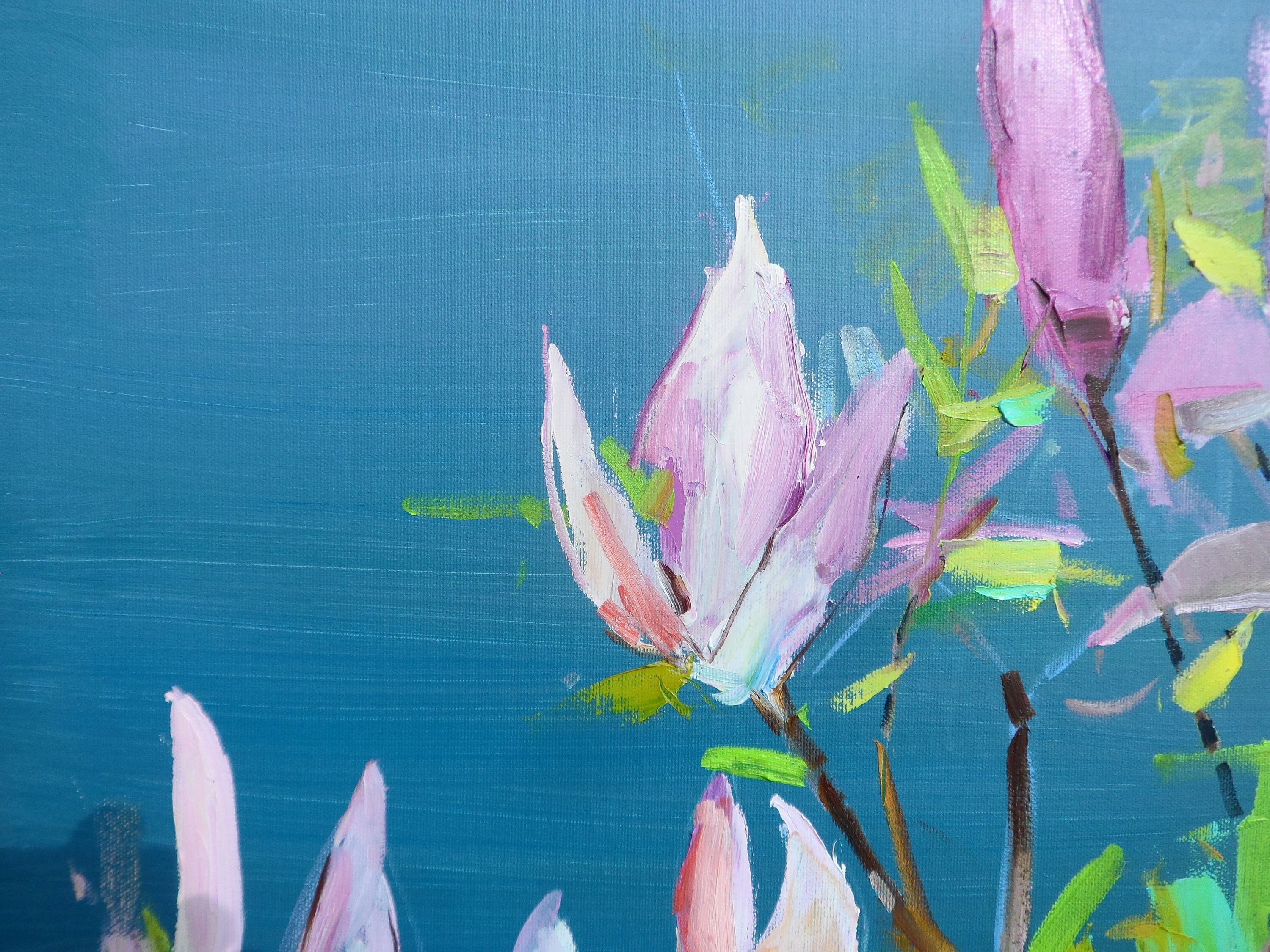 Magnolia Blossoms Painting Original Oil Painting Oil on Canvas Fine Art ...