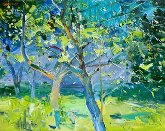 農場の庭（花の庭） - グスタフ・クリムトの手描きの油絵の複製