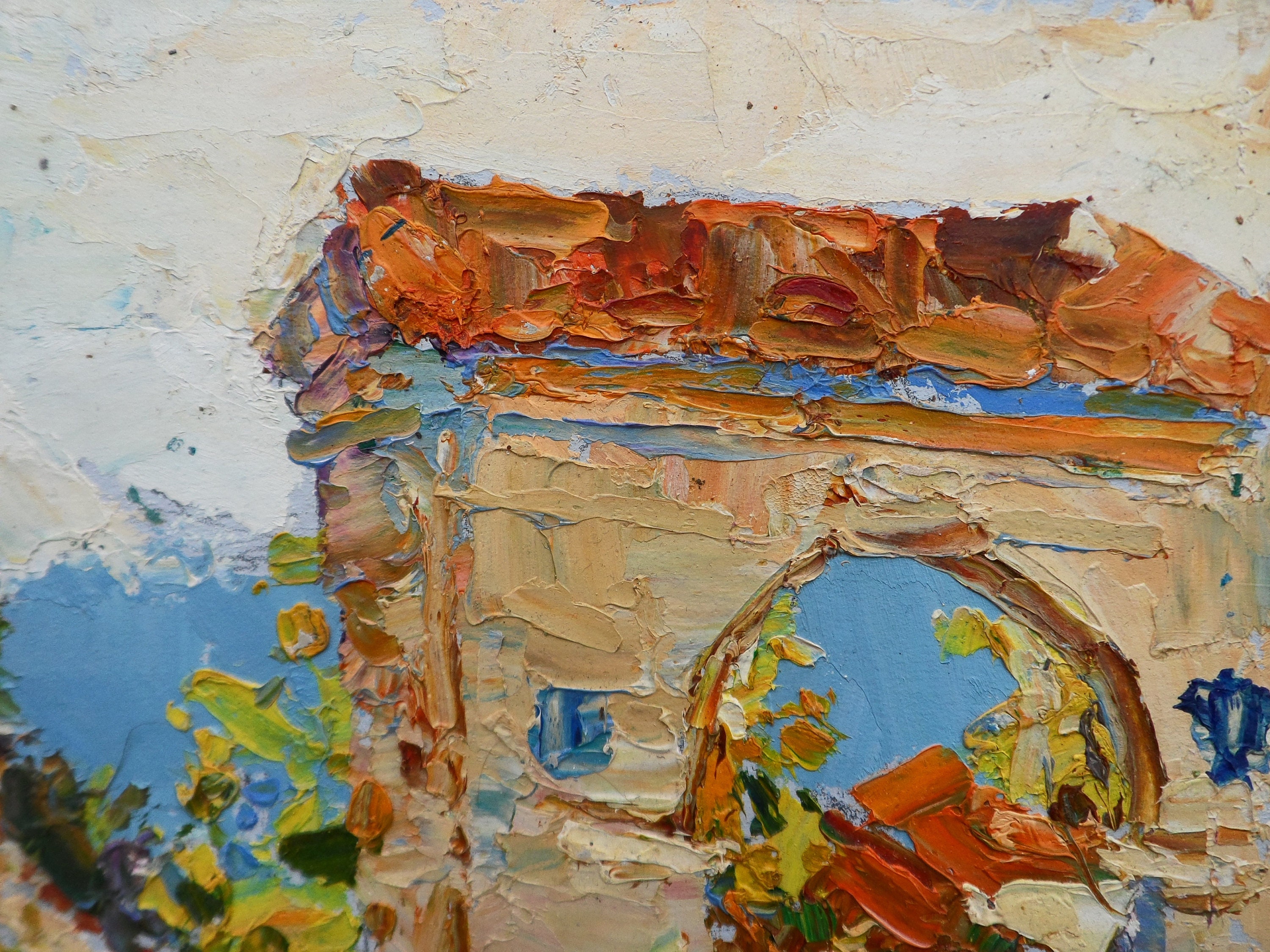 Original oil painting Oil on cardboard Fine art painting Etsy