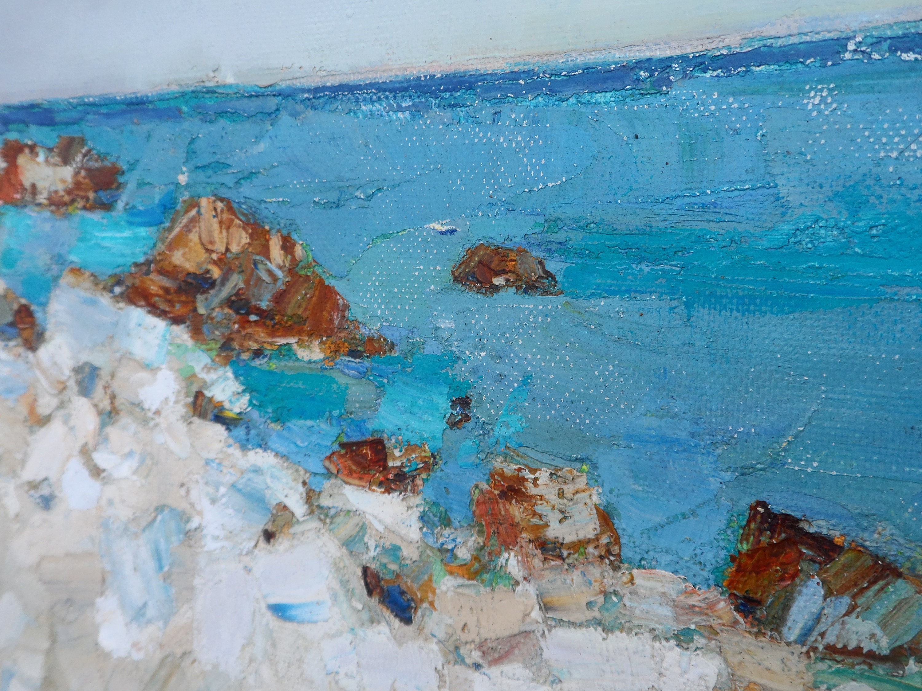 Seascape Original oil painting Oil on canvas Sea Fine art | Etsy