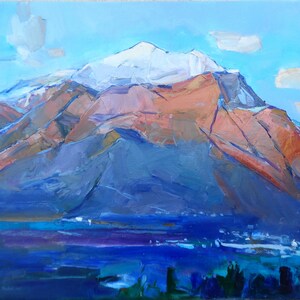 Mountains Switzerland Alp Italy Large Painting Art Fine Art Landscape