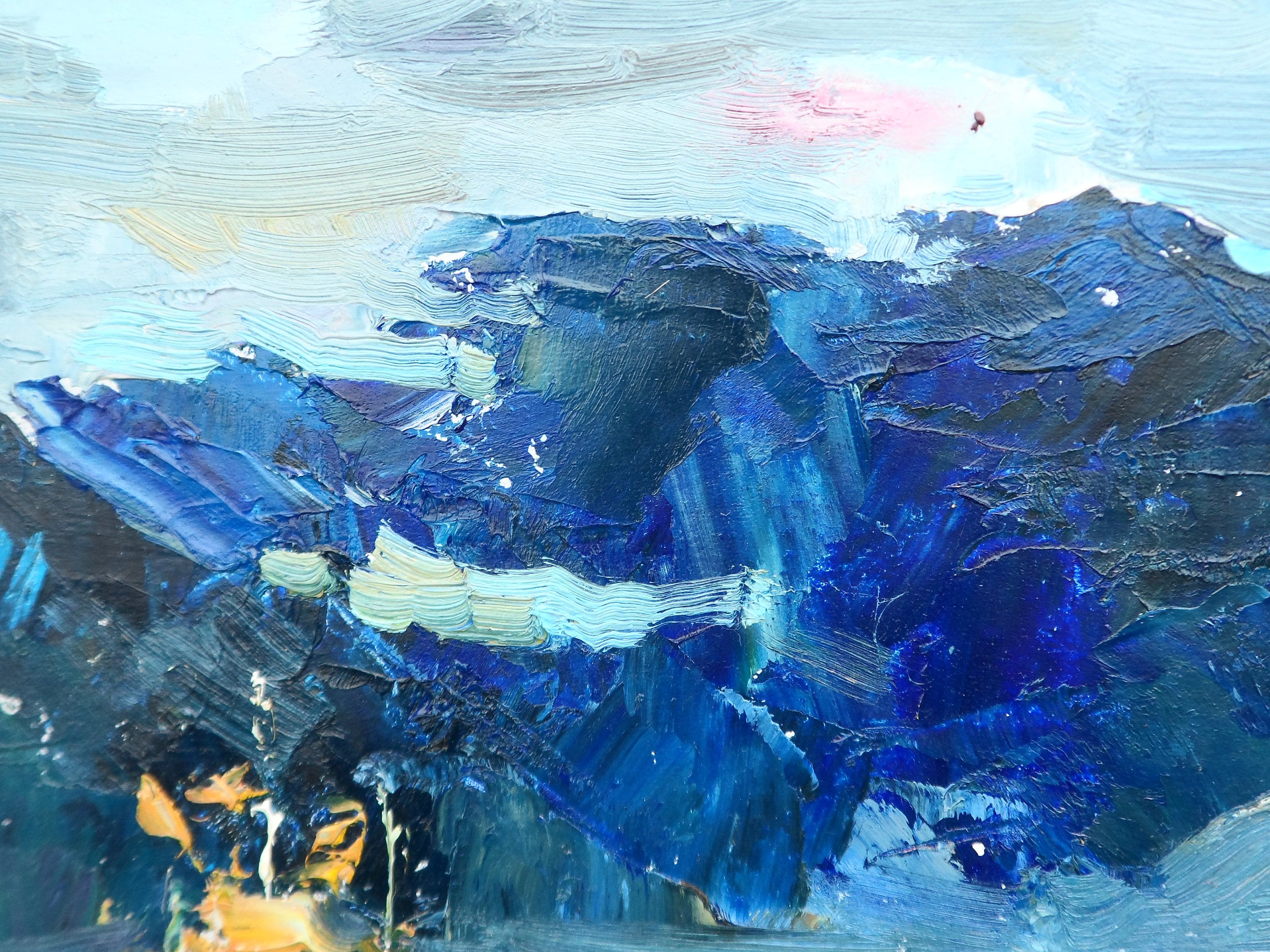 Original Oil Painting on Cardboard Аutumn Art Fine Art Etsy