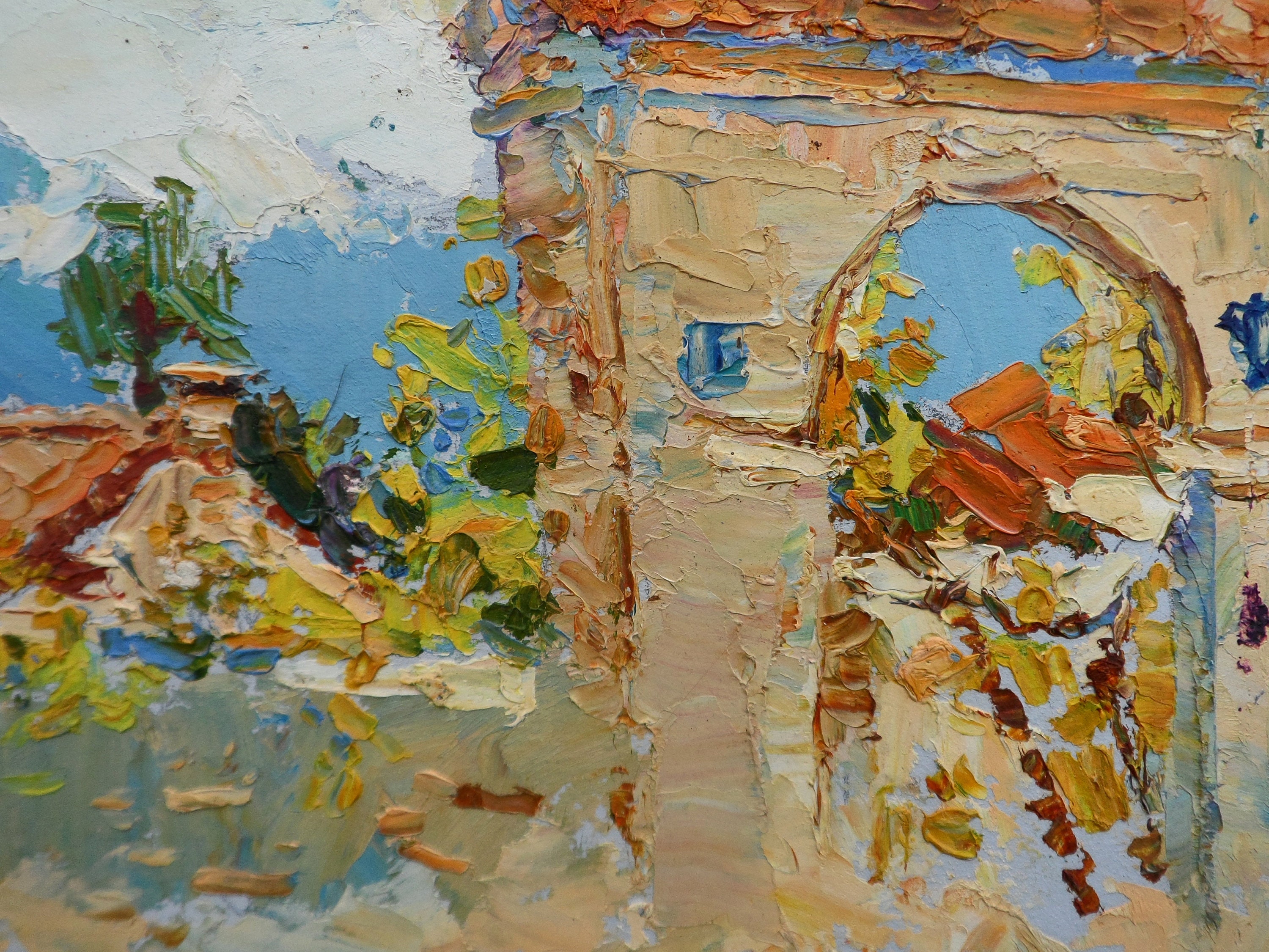 Original oil painting Oil on cardboard Fine art painting Etsy