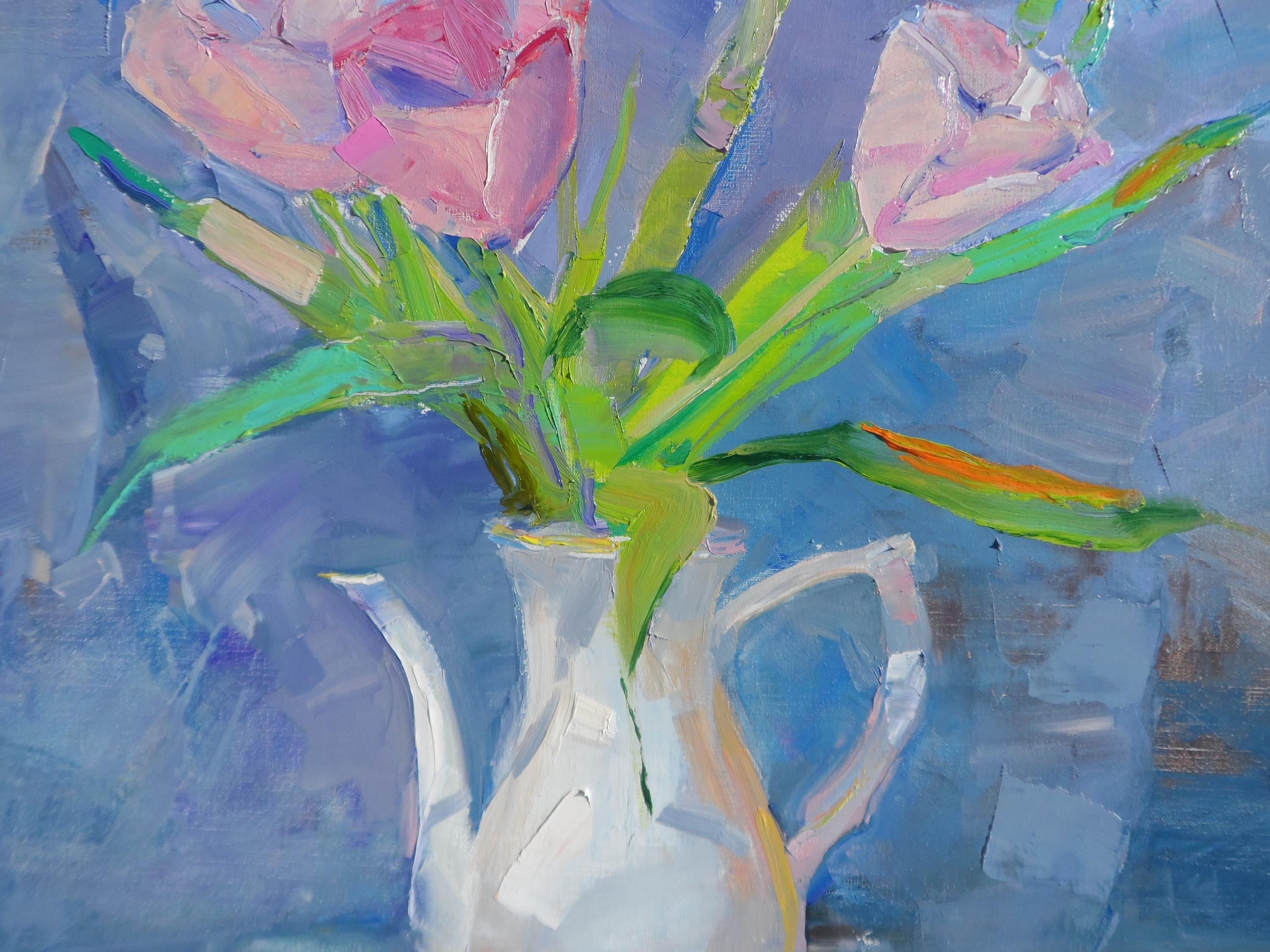 Original Tulip Oil Painting on Canvas, Impressionism Fine Art - Etsy