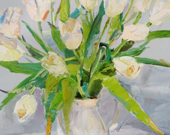 油彩画 チューリップ 9df2f4cf9889e4f7d0ce356e8b124c